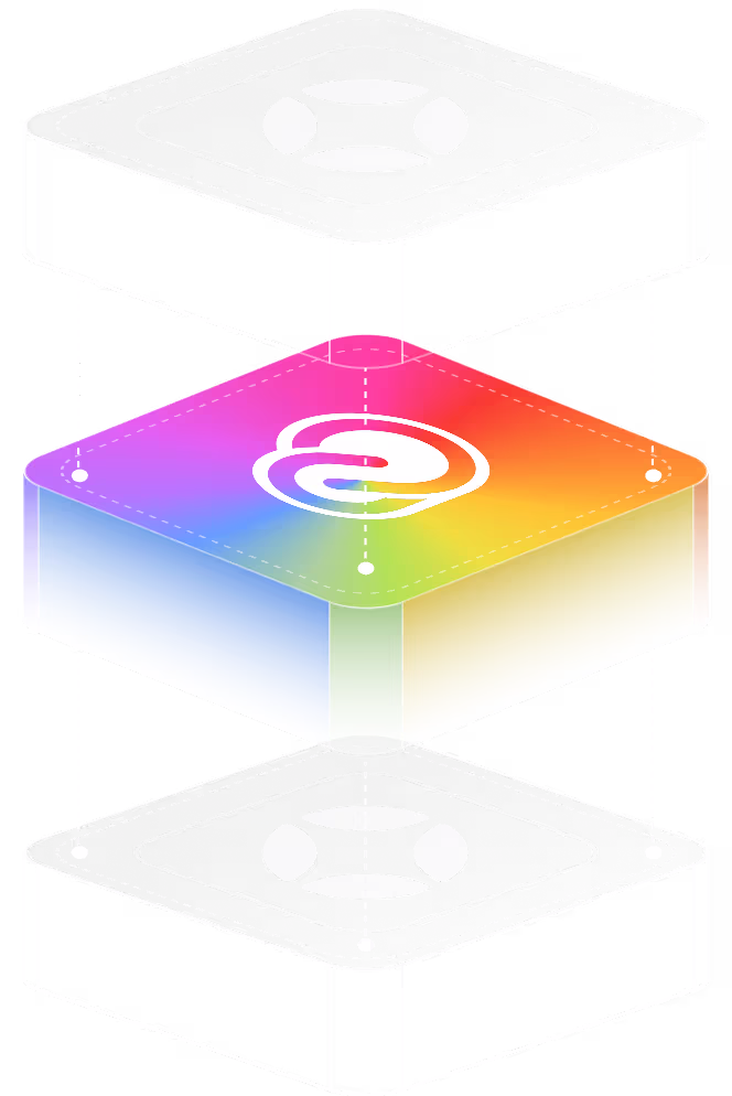 StreamWork online proofing shown as a colorful 3D layer built into the Adobe Creative Cloud app stack