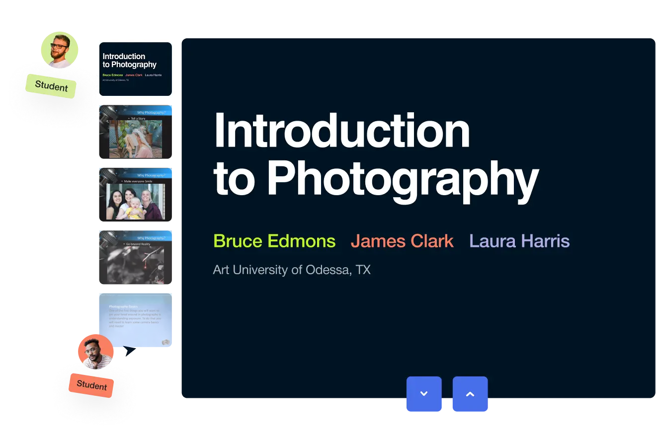 Digital classroom environment showcasing virtual learning tools and student engagement features